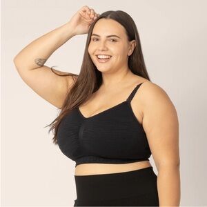 NWT Kindred Bravely Sublime Handsfree Nursing and Pumping Bra - Black - Busty XL